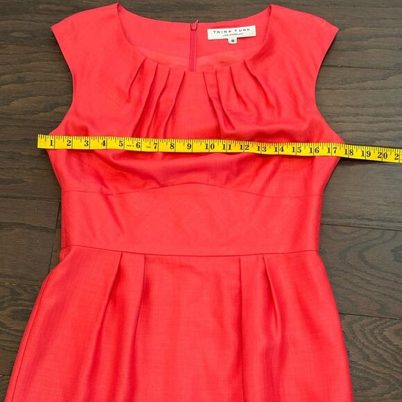 Trina Turk Vibrant Pink Sheath Dress Size 8 - Picture 5 of 8